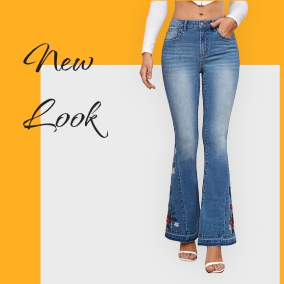 New Flare Leg embroidery jeans - Picture 5 of 5
